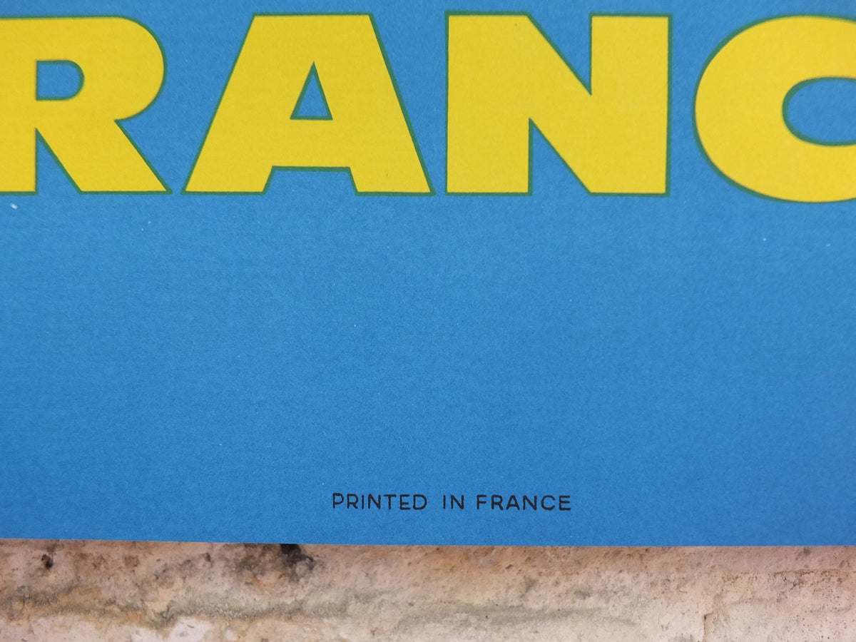 1962 Original Air France Italy Venice Travel Poster – Guy Georget Carnival Musician