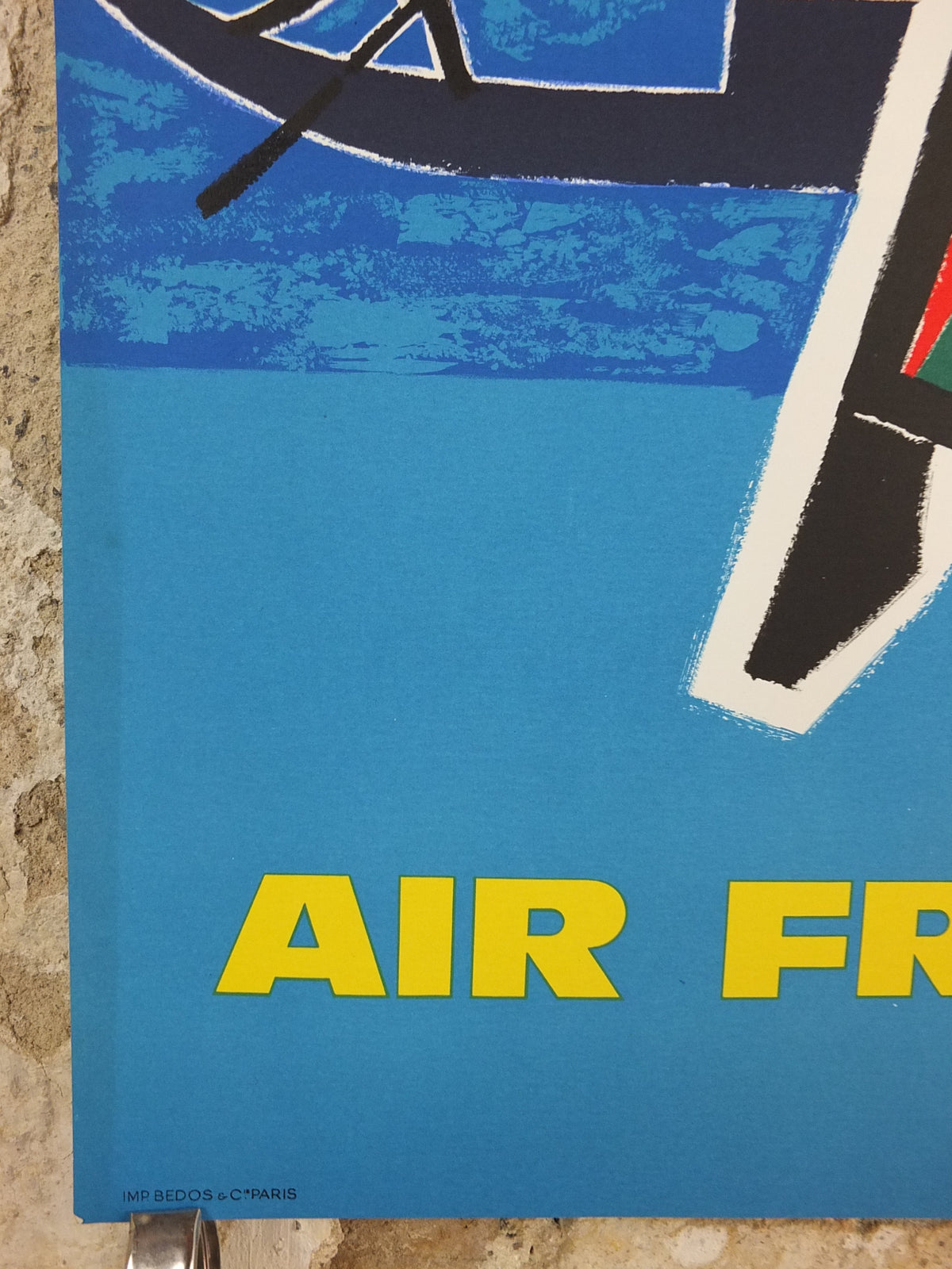 1962 Original Air France Italy Venice Travel Poster – Guy Georget Carnival Musician