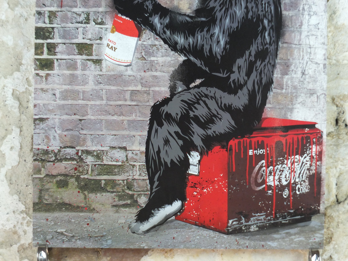 Mr Brainwash Follow Your Dreams Poster – 2012 London Exhibition – Chimpanzee Street Art