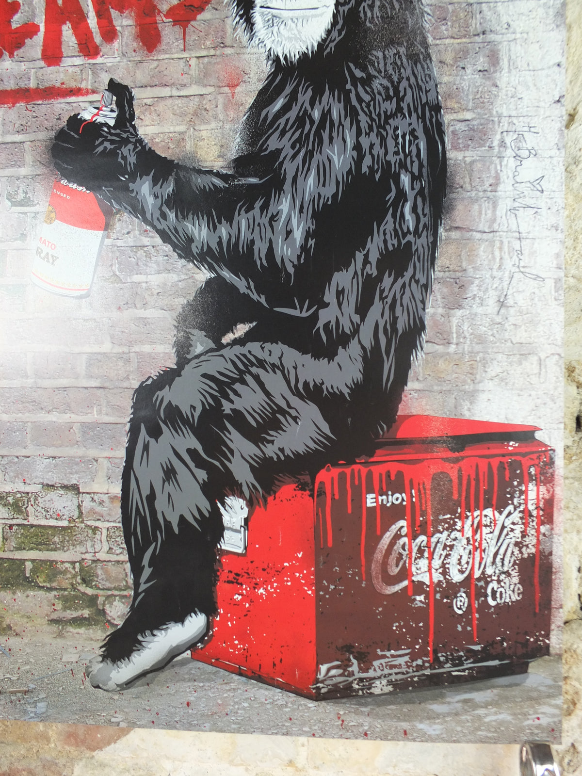Mr Brainwash Follow Your Dreams Poster – 2012 London Exhibition – Chimpanzee Street Art