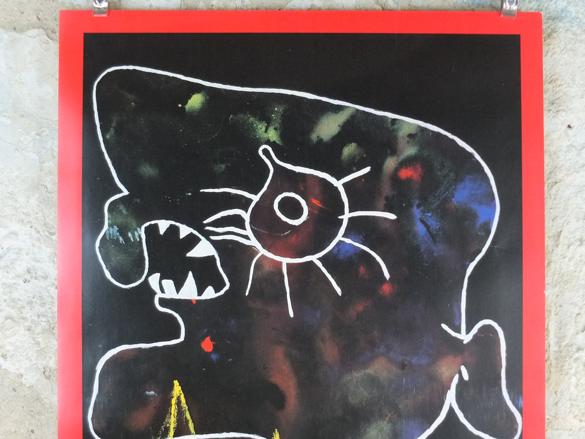 1993 Joan Miró Centenary Exhibition Poster – Head of a Man – Barcelona Fundació Joan Miró