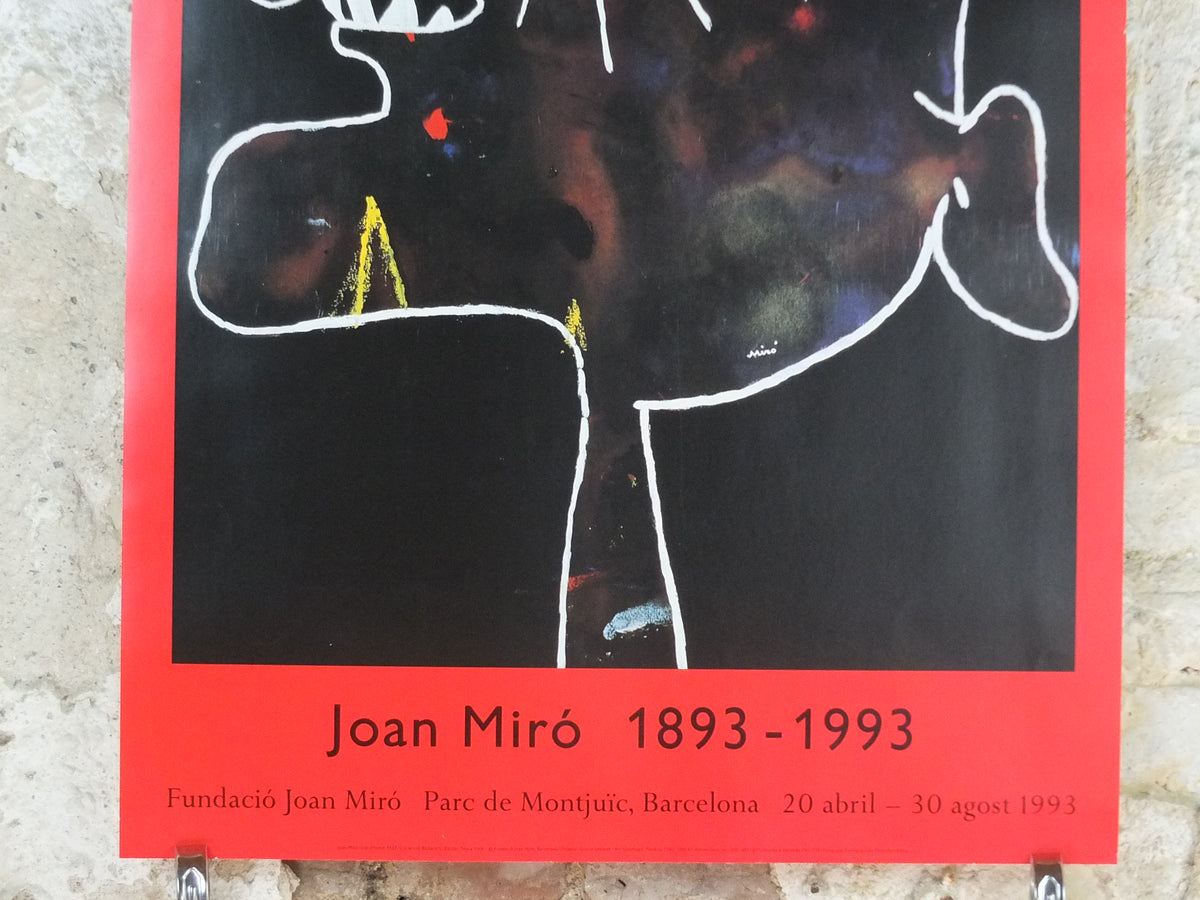 1993 Joan Miró Centenary Exhibition Poster – Head of a Man – Barcelona Fundació Joan Miró