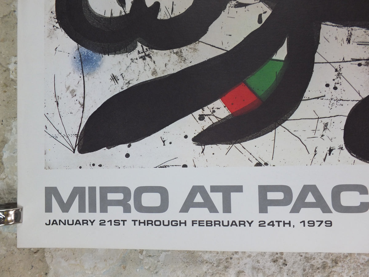 1979 Joan Miró Exhibition Poster – Pace Columbus Ohio – Abstract Surrealist Art