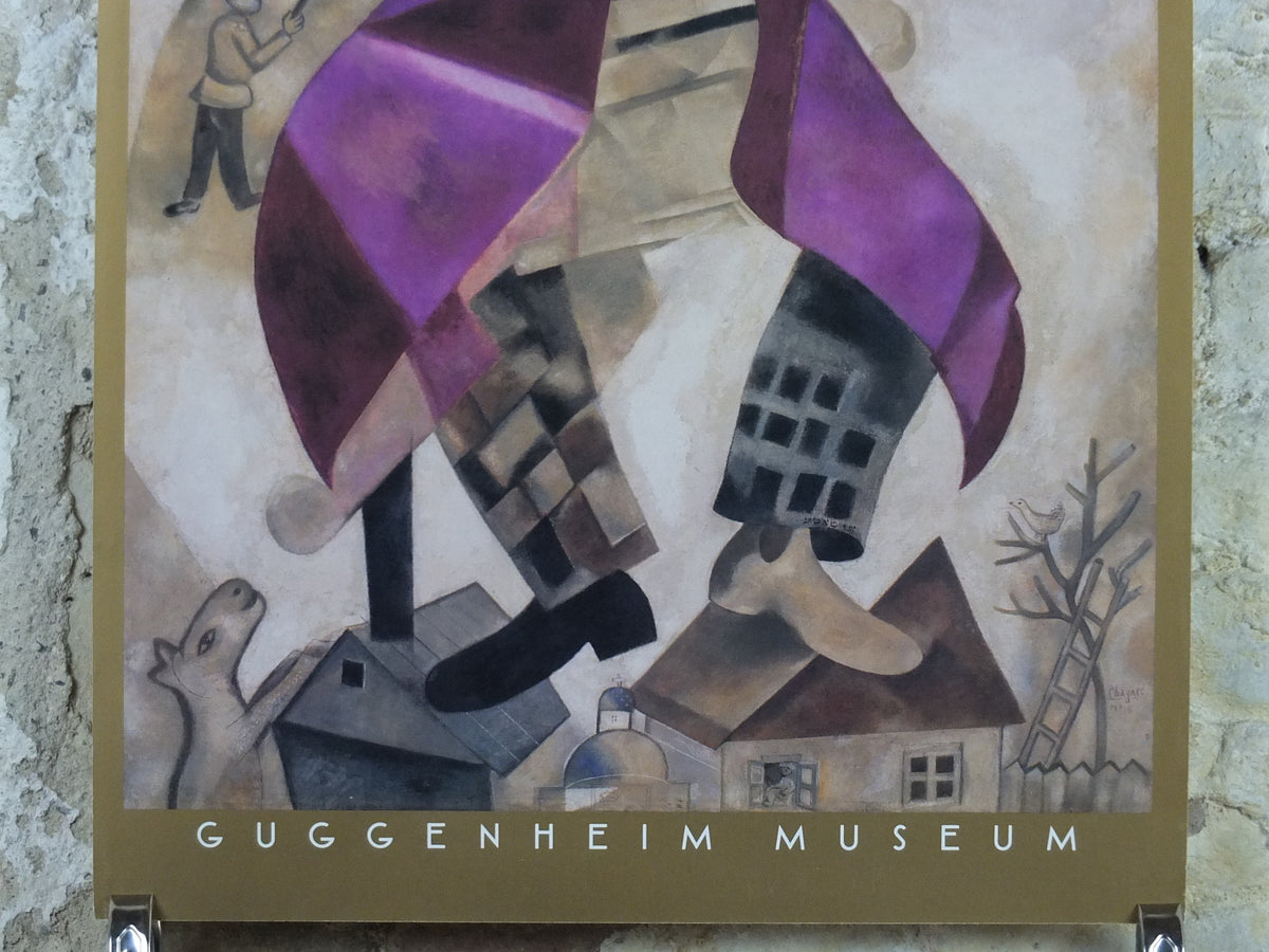 Marc Chagall Green Violinist Guggenheim Museum Poster – Massimo Vignelli Design