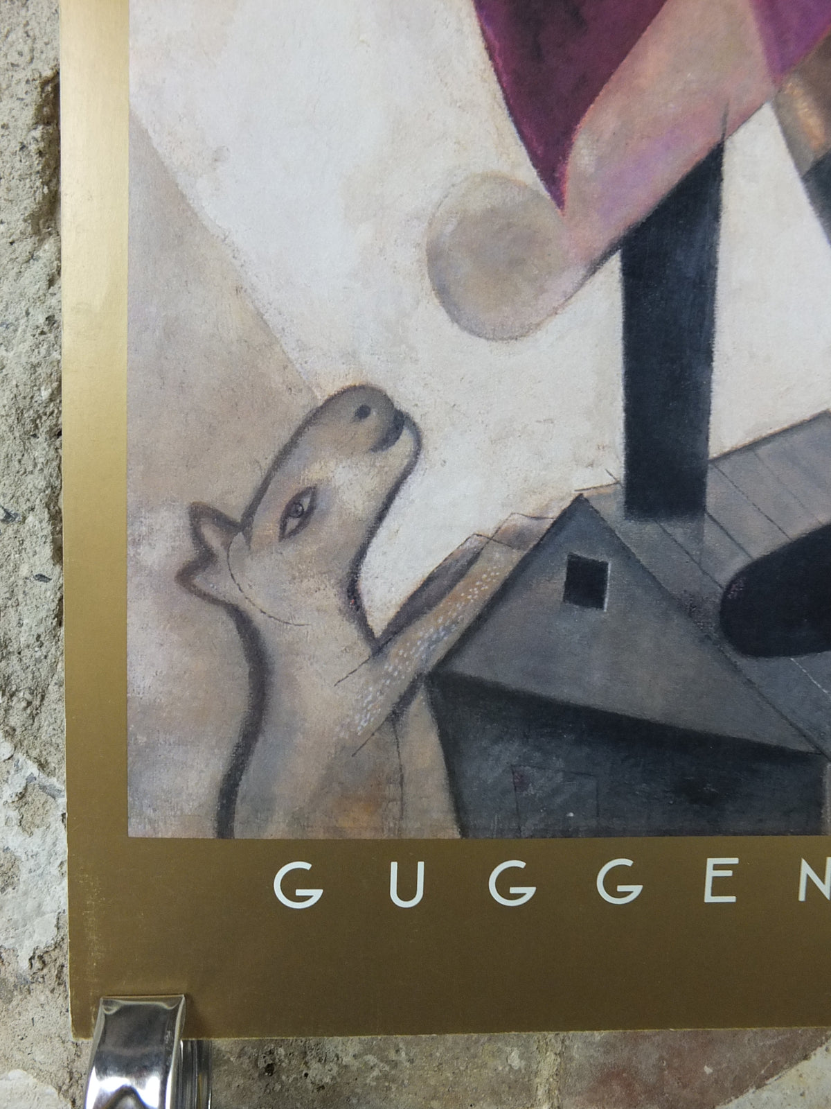 Marc Chagall Green Violinist Guggenheim Museum Poster – Massimo Vignelli Design