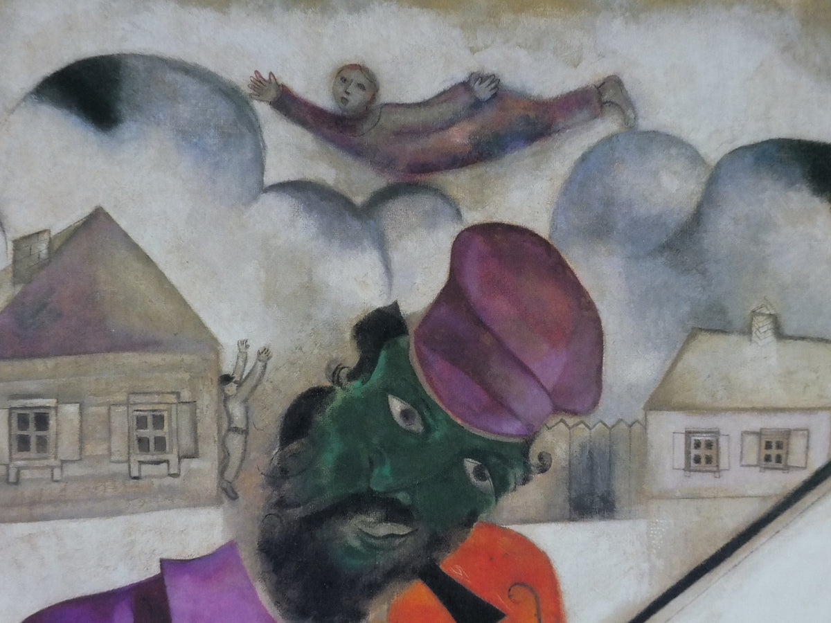 Marc Chagall Green Violinist Guggenheim Museum Poster – Massimo Vignelli Design