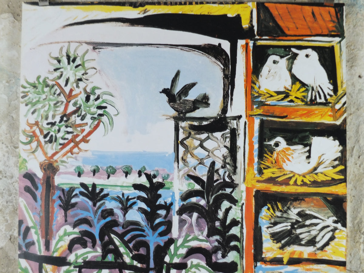 1999 Pablo Picasso Les Pigeons Poster – The Pigeons, 1957 – Colourful EGIM Art Print