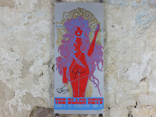 2012 The Black Keys Band-Signed London Poster – Chuck Sperry Lachesis Screenprint