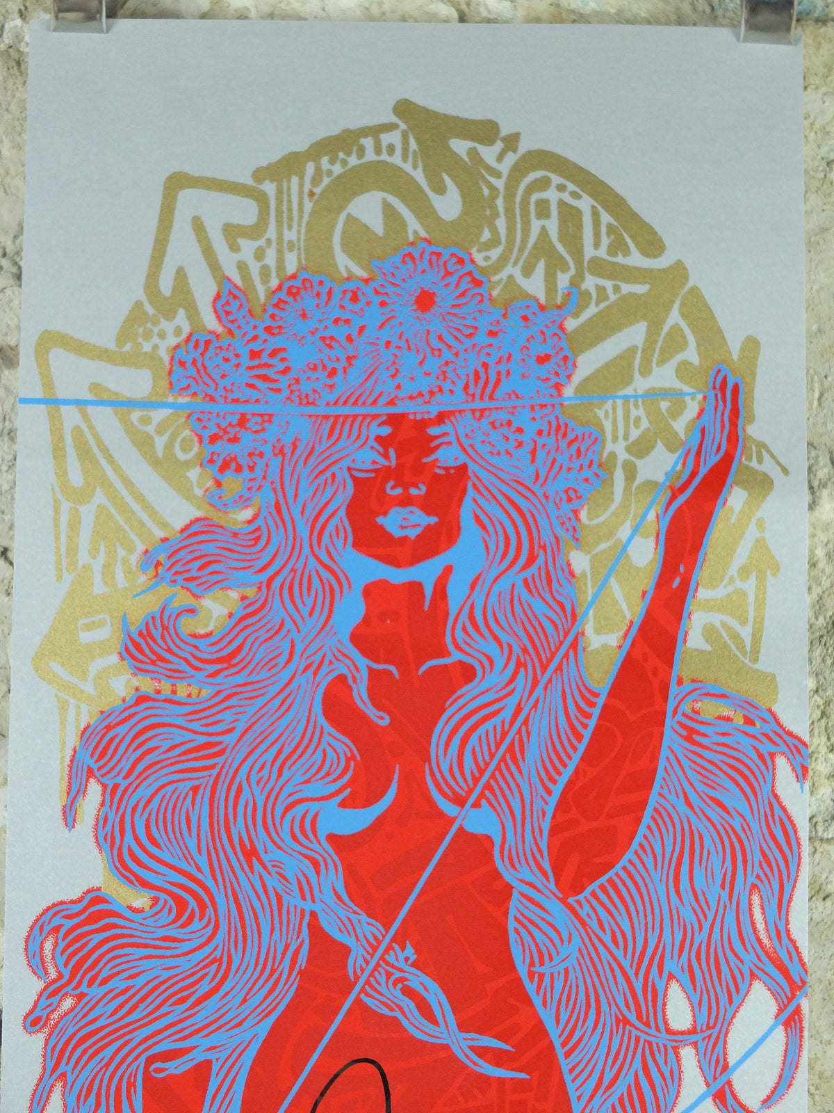 2012 The Black Keys Band-Signed London Poster – Chuck Sperry Lachesis Screenprint