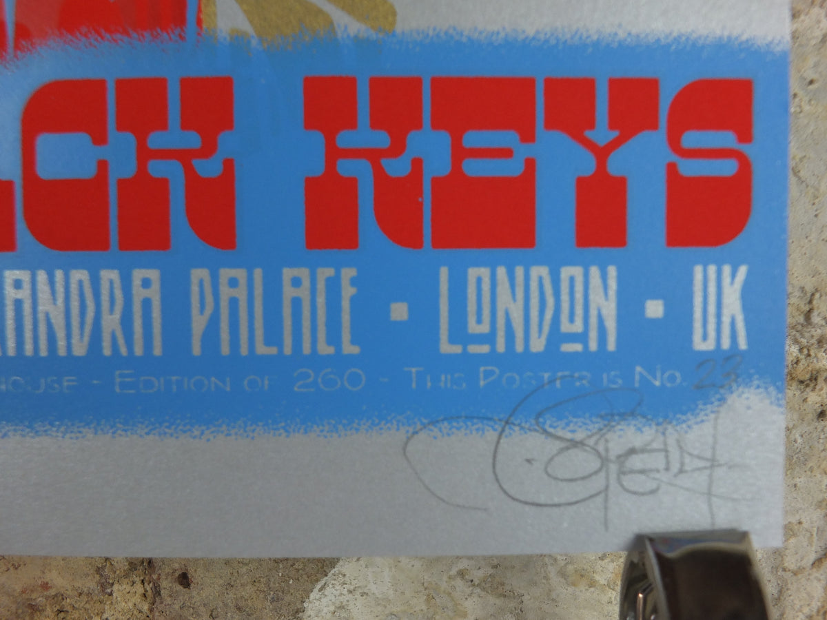 2012 The Black Keys Band-Signed London Poster – Chuck Sperry Lachesis Screenprint