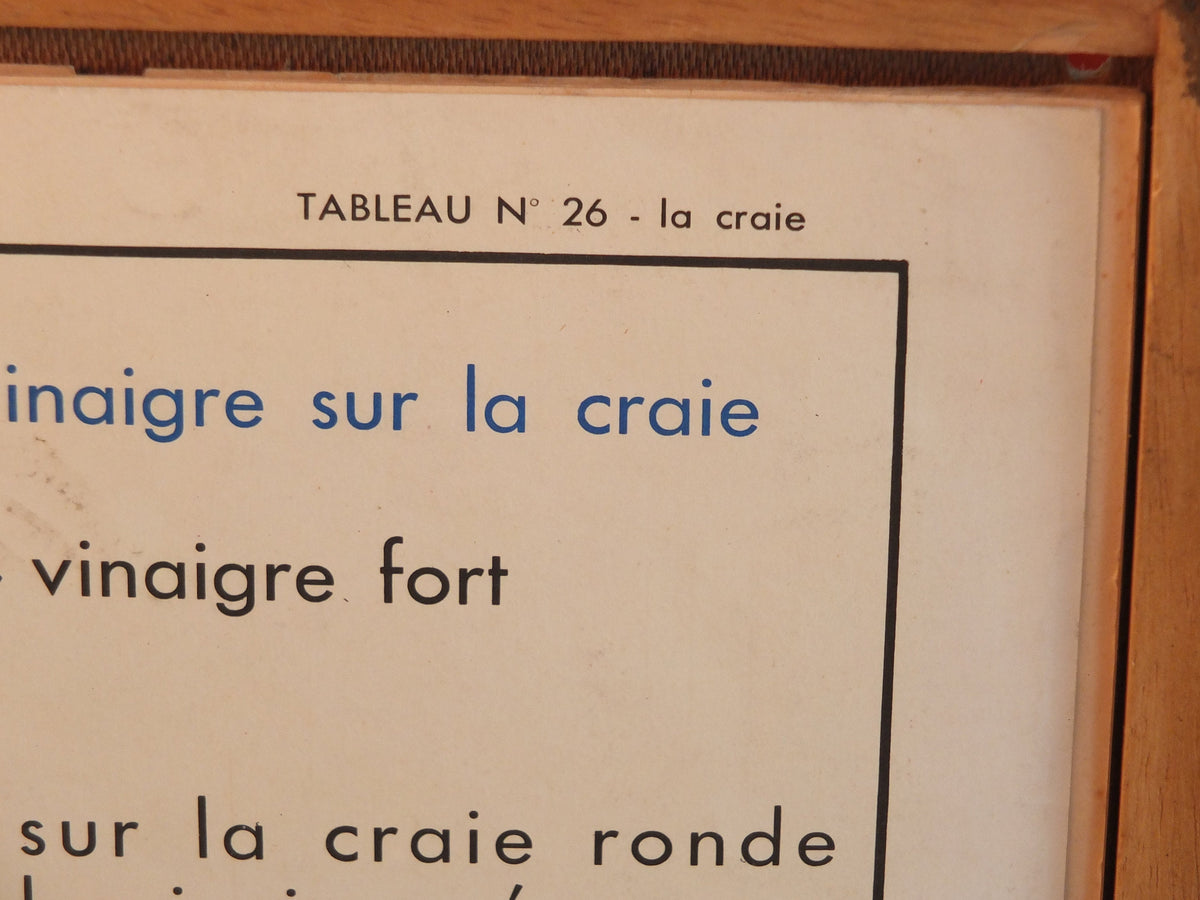 Vintage French school poster MDI industrial chalk coal carbon calcium art wall chart art double sided retro interior design
