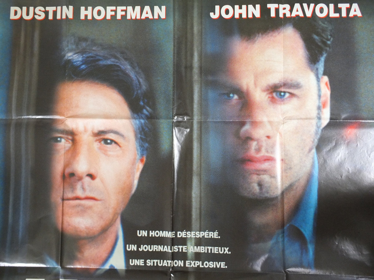 Original Vintage French Movie Poster Mad City 1997 wall art affiche de film John Travolta Dustin Hoffman