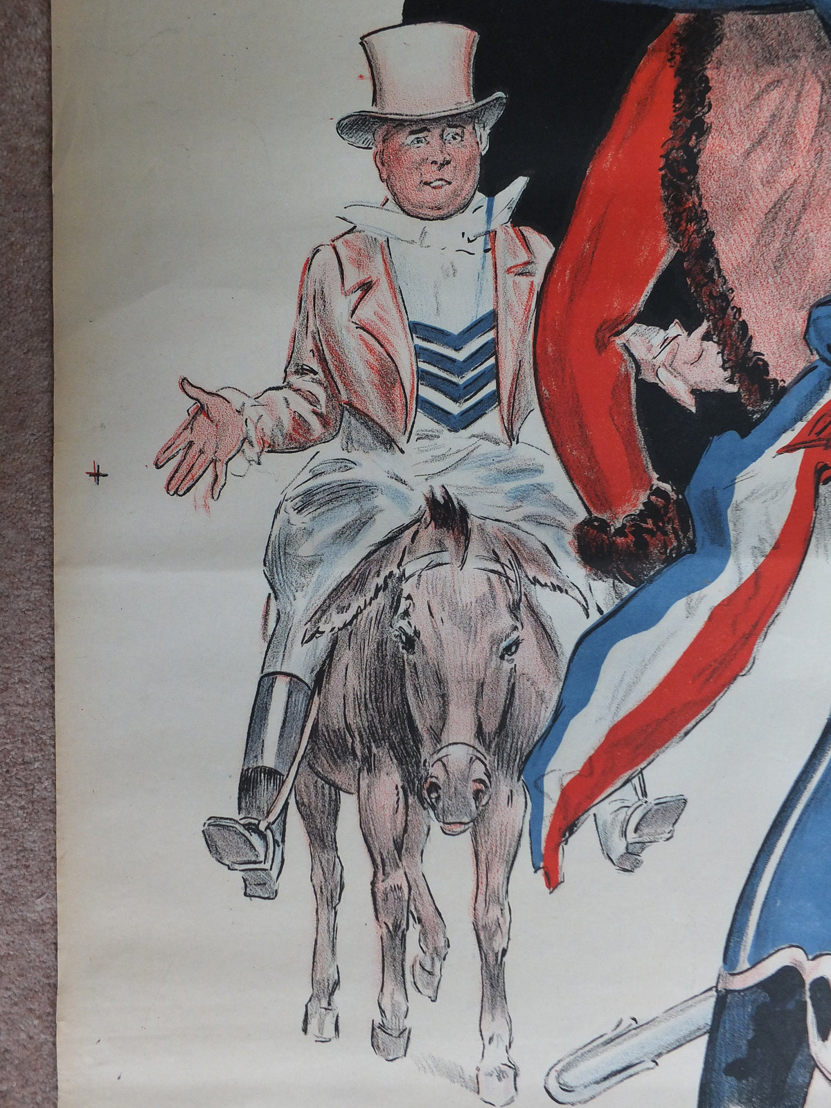 Original Vintage French poster La Hussarde theatre opera advertising art deco nouveau print L D Valdeane wall art retro 1920s 1925