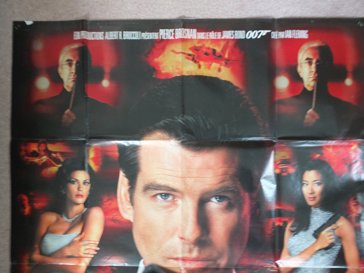 Original Vintage French Movie Poster Tomorrow Never Dies 007 James Bond 1997 wall art affiche de film Pierce Brosnan Ian Fleming Pryce