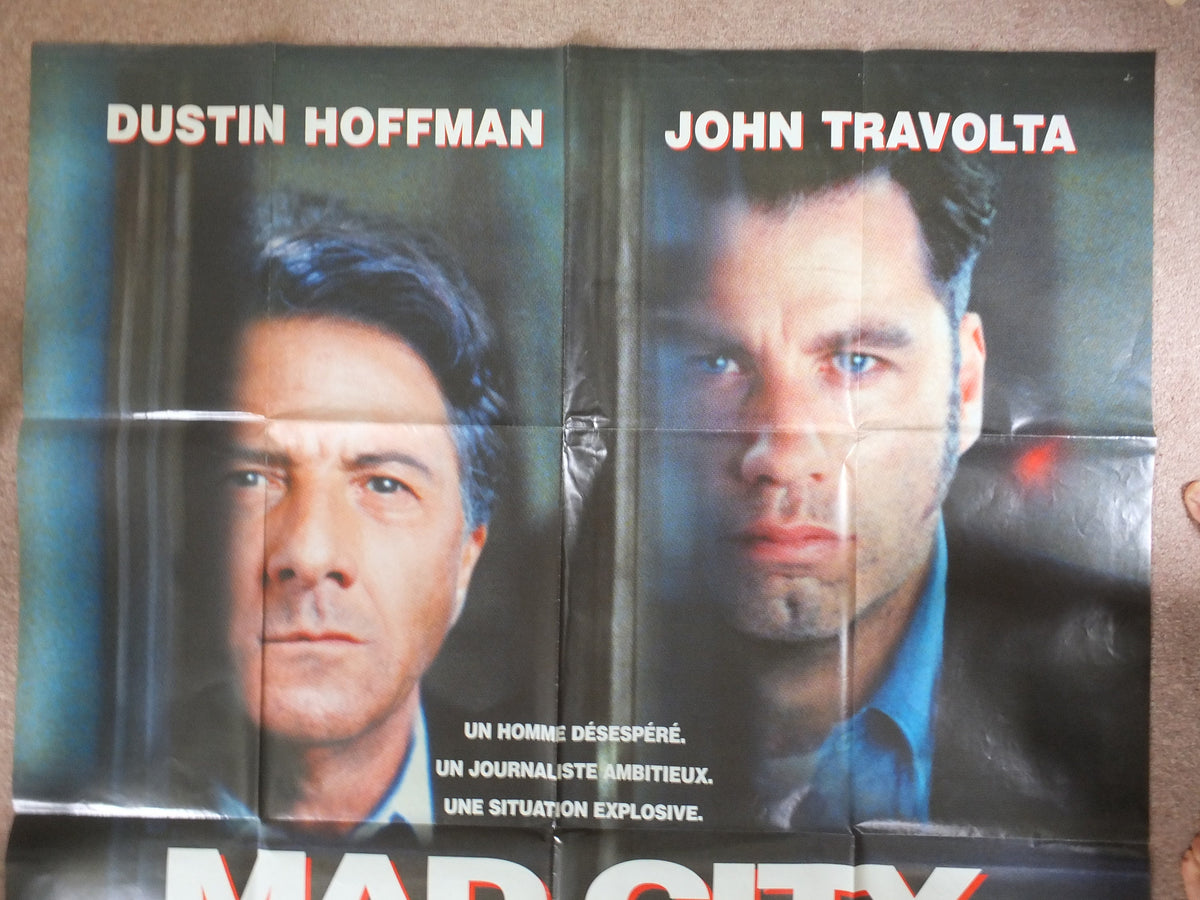 Original Vintage French Movie Poster Mad City 1997 wall art affiche de film John Travolta Dustin Hoffman