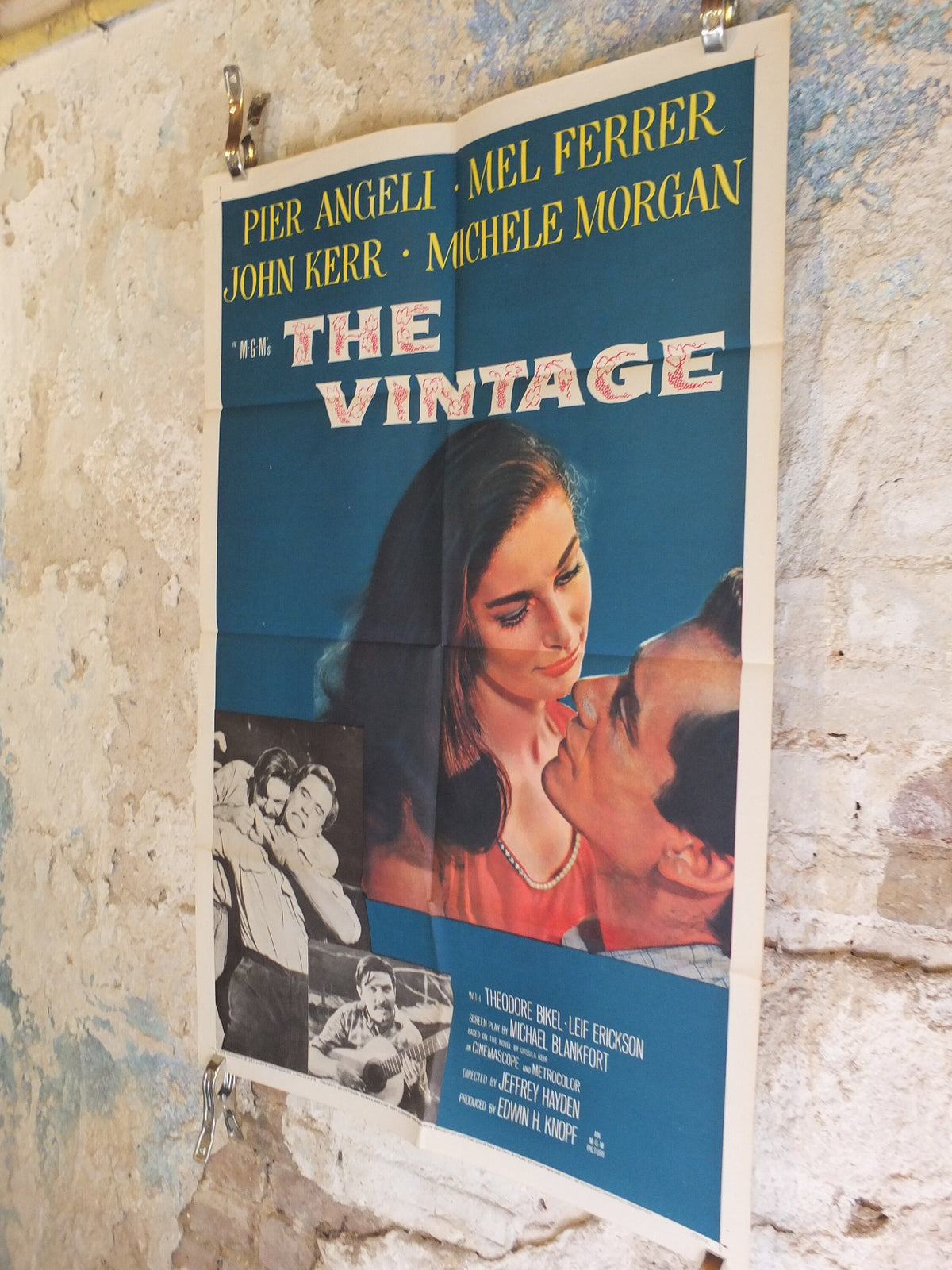 Original Vintage Movie Poster The Vintage 1957 1950s wall art love romance affection affair intrigue US one sheet cinema film memorabilia