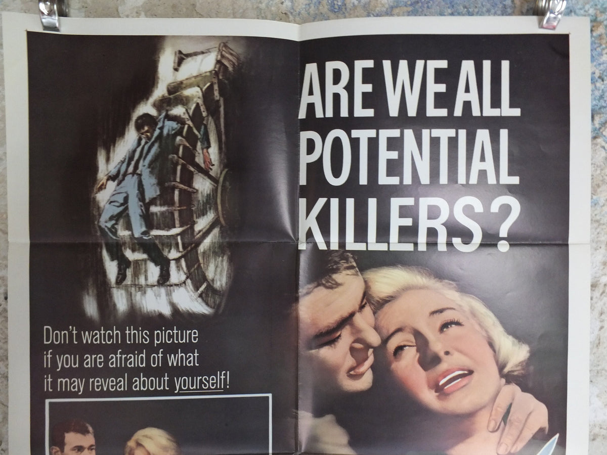 Original Vintage Movie Poster Signpost to Murder 1965 1960s wall art mystery crime thriller whodunit US one sheet cinema film memorabilia