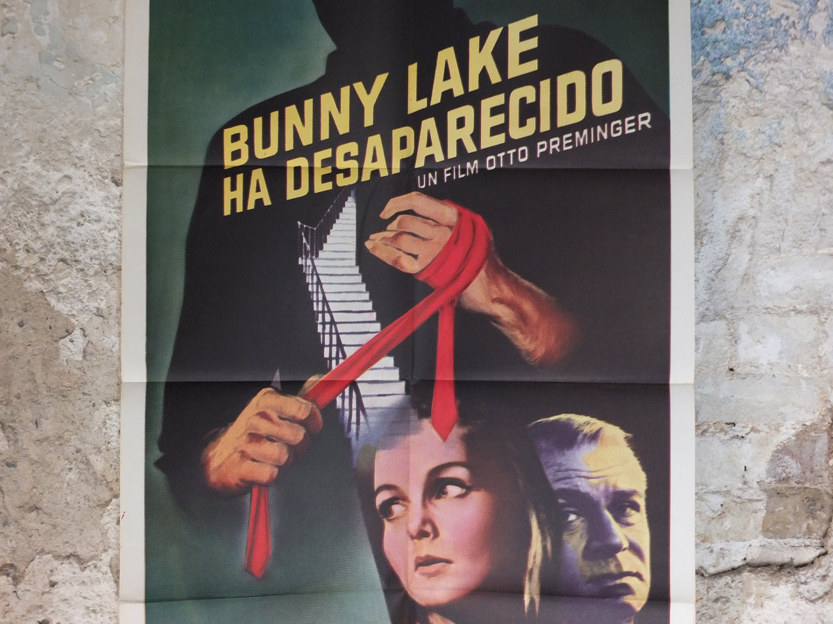Original Vintage Movie Poster Bunny Lake is Missing 1965 1960s wall art Laurence Olivier murder mystery US one sheet cinema film memorabilia