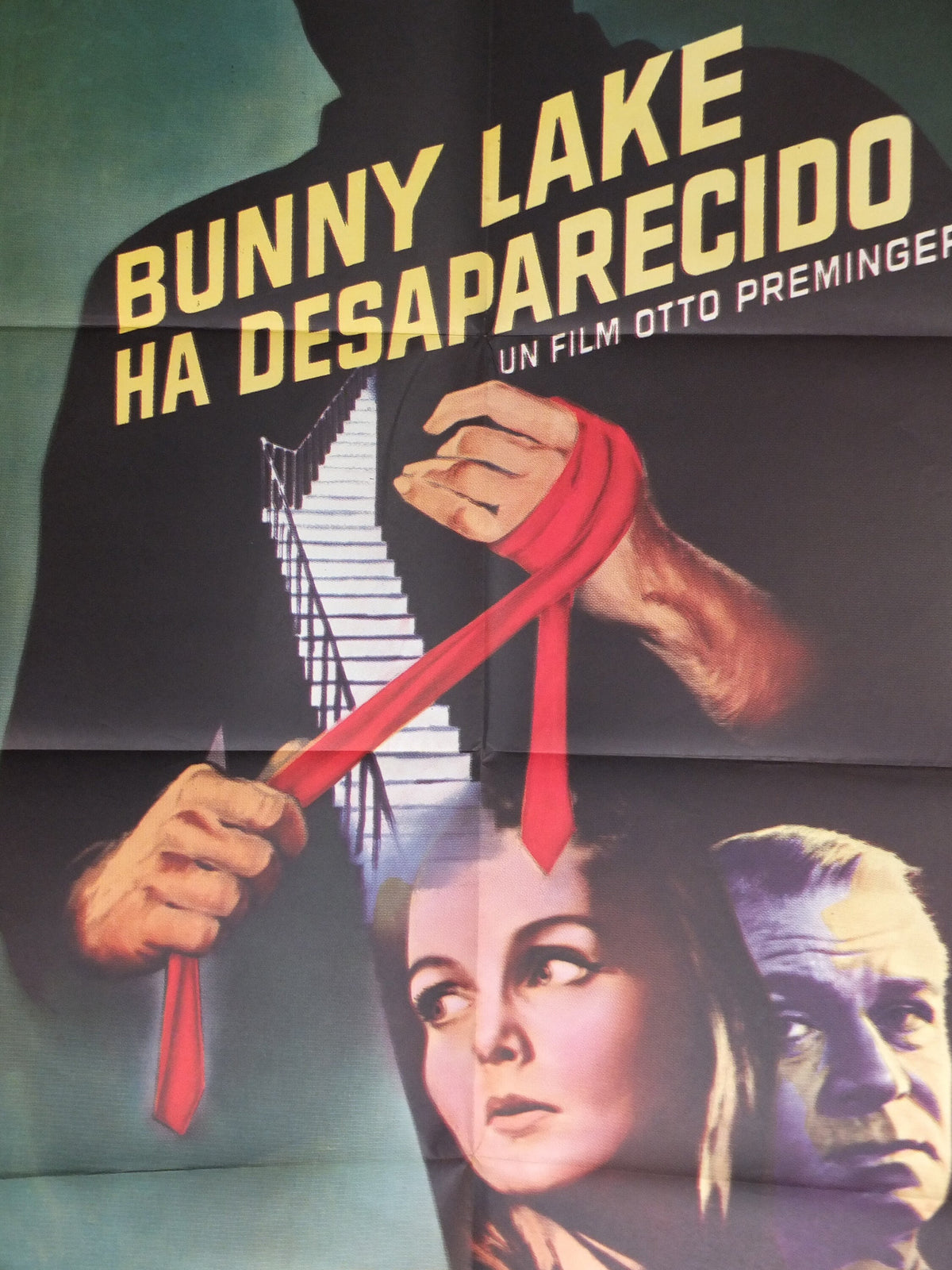 Original Vintage Movie Poster Bunny Lake is Missing 1965 1960s wall art Laurence Olivier murder mystery US one sheet cinema film memorabilia