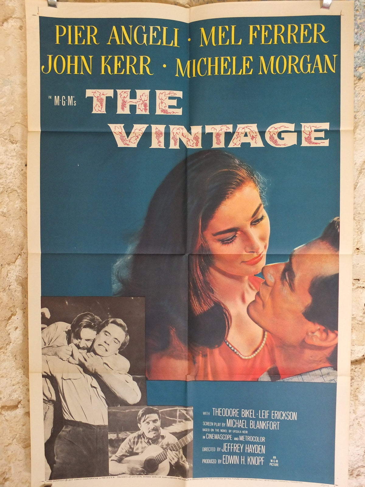 Original Vintage Movie Poster The Vintage 1957 1950s wall art love romance affection affair intrigue US one sheet cinema film memorabilia