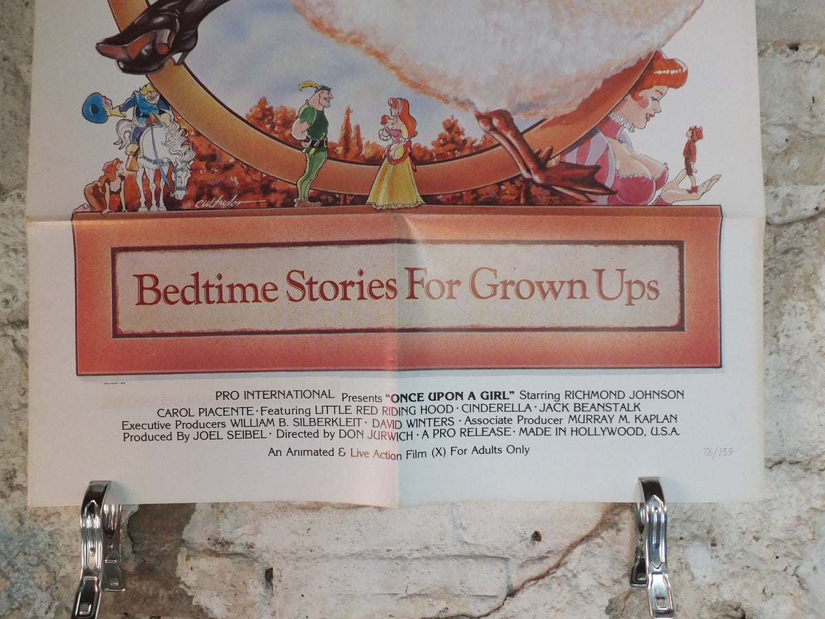 Original Vintage Movie Poster Once upon a Girl 1976 1970s wall art bedtime stories sexploitation sex US one sheet cinema film memorabilia