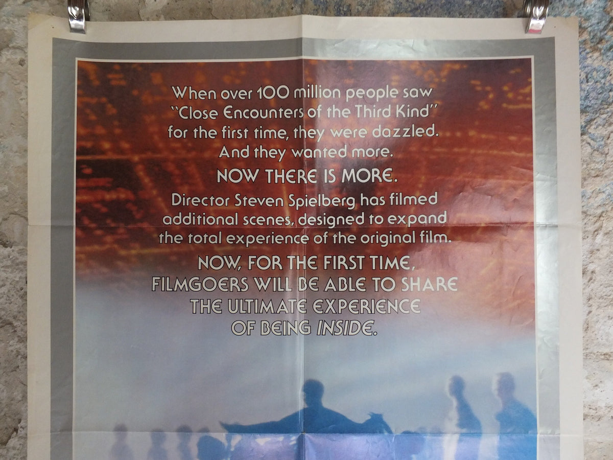 Original Vintage Movie Poster Close Encounters Third Kind 1980 1980s wall art special edition US one sheet cinema film memorabilia