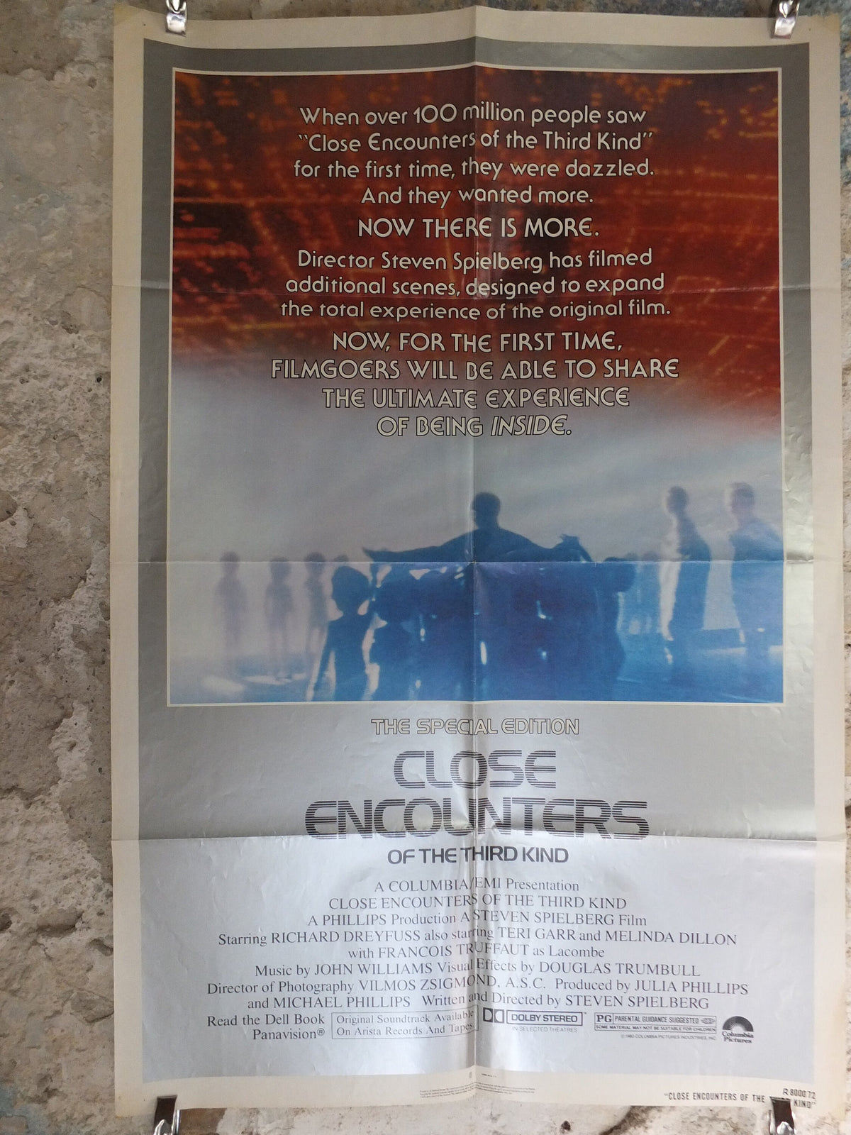 Original Vintage Movie Poster Close Encounters Third Kind 1980 1980s wall art special edition US one sheet cinema film memorabilia