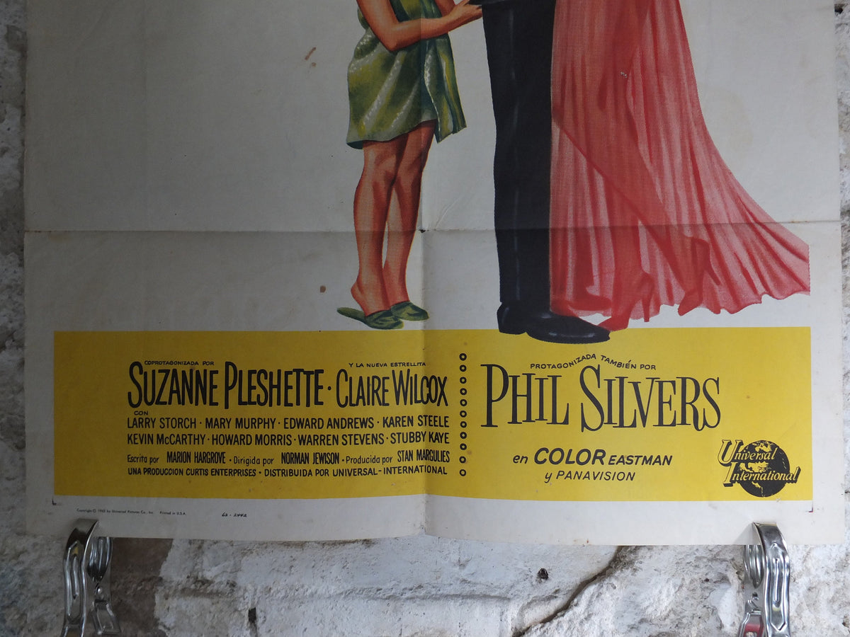 Original Vintage Movie Poster 40 Pounds of Trouble 1963 1960s wall art Tony Curtis parents mum dad kid US one sheet cinema film memorabilia