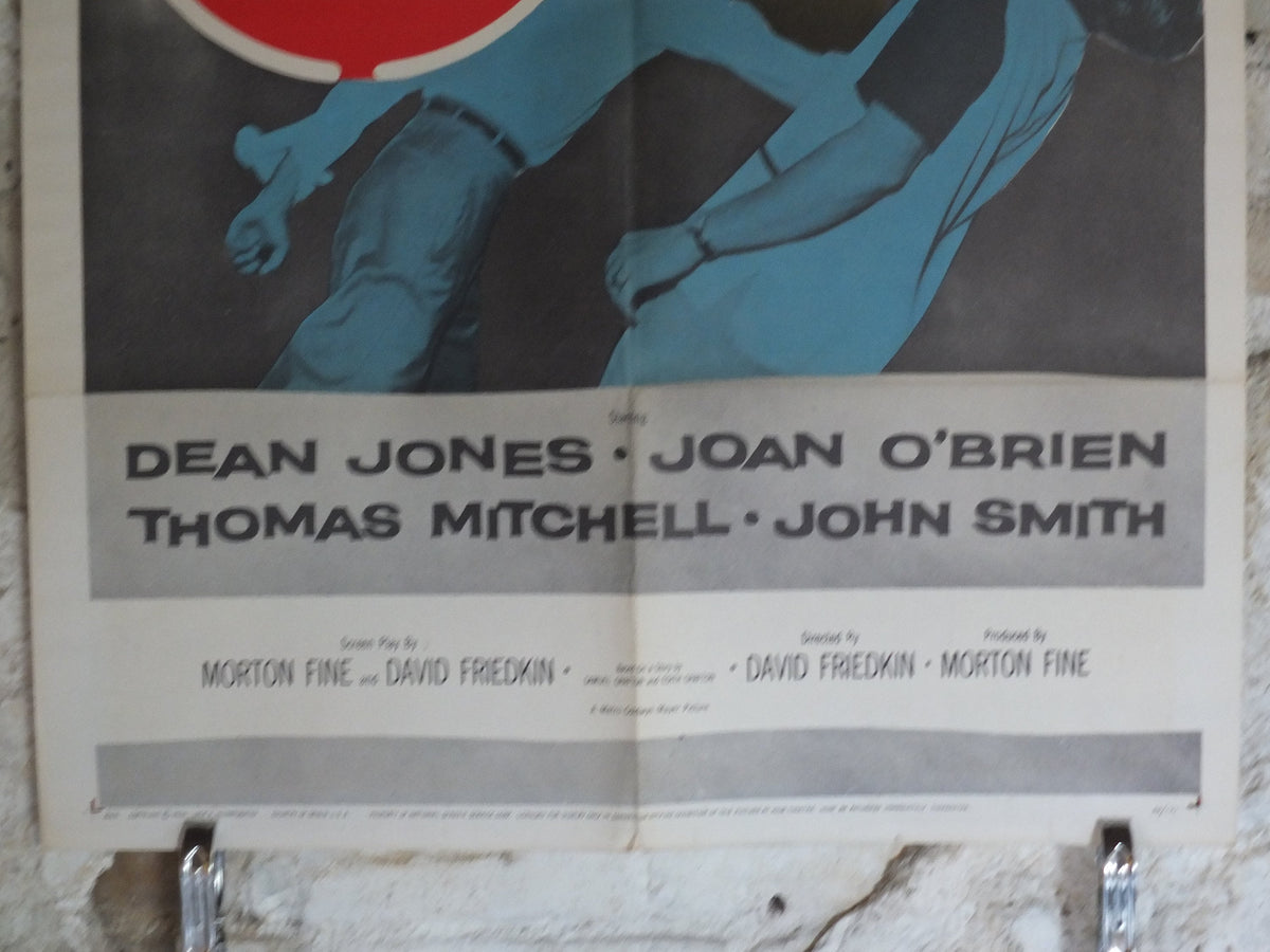 Original Vintage Movie Poster Handle with Care 1958 1950s wall art keep truth from youth lipstick punch US one sheet cinema film memorabilia