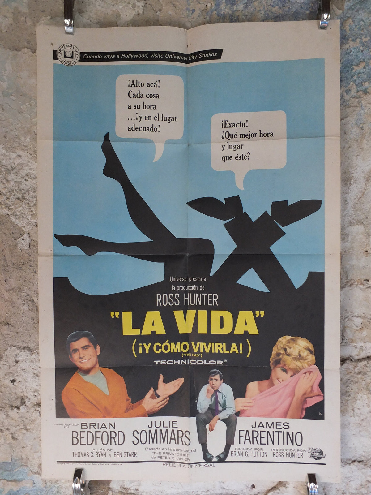 Original Vintage Movie Poster The Pad La Vida Loca Life and how to live it 1966 Spanish 1960s wall art US one sheet cinema film memorabilia