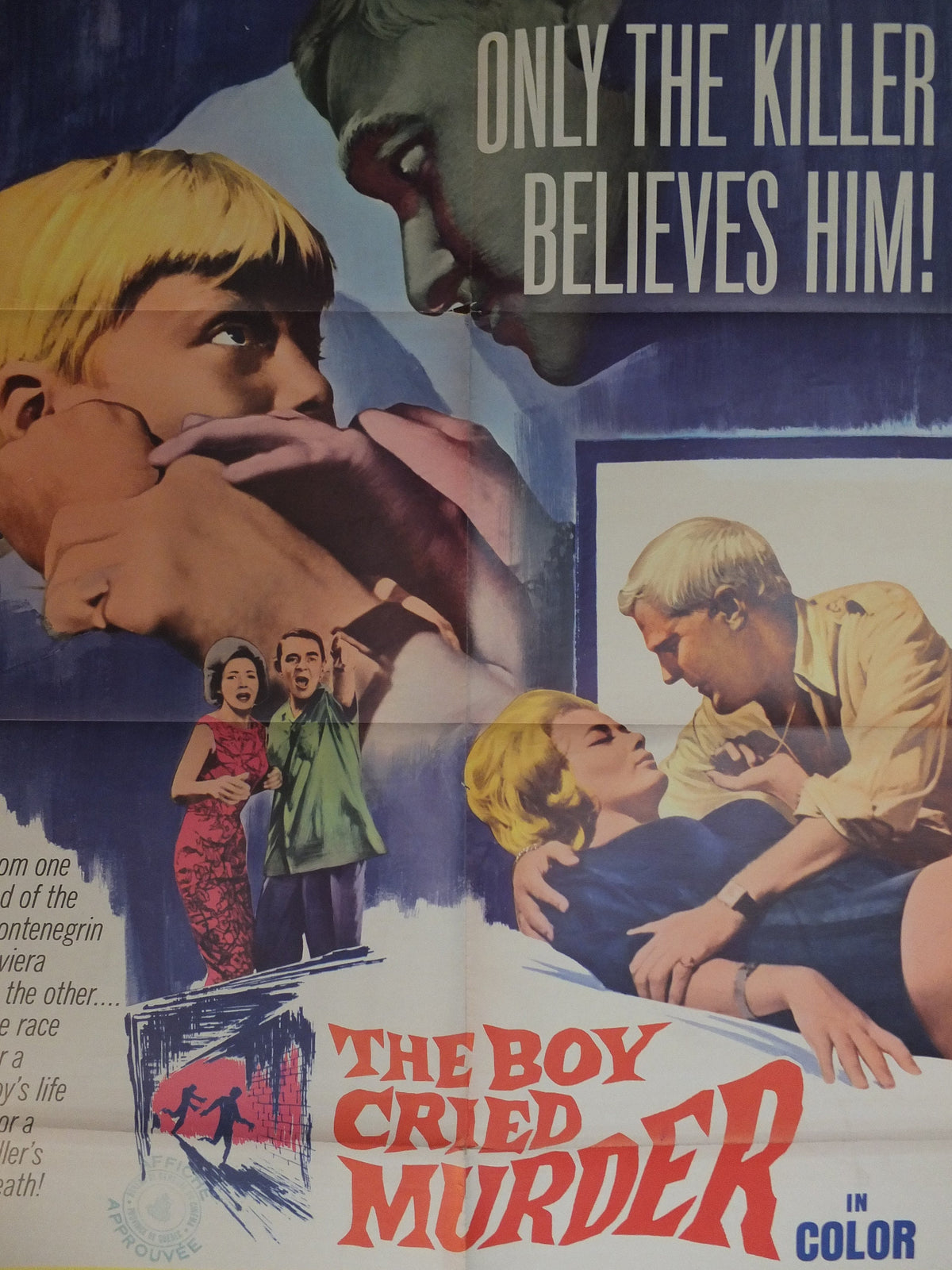 Original Vintage Movie Poster The Boy Cried Murder 1966 1960s wall art killer mystery crime thriller US one sheet cinema film memorabilia