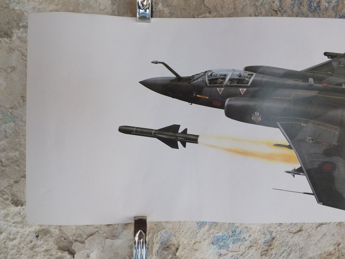 Original Vintage Poster British Aerospace Buccaneer S.Mk 2B by Chris Davey military air force airplane aeroplane wall art 1980s