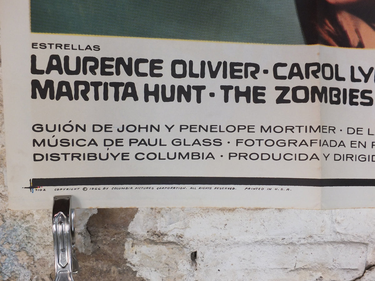 Original Vintage Movie Poster Bunny Lake is Missing 1965 1960s wall art Laurence Olivier murder mystery US one sheet cinema film memorabilia
