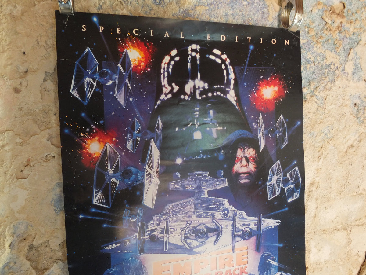 Vintage Movie Poster The Empire Strikes Back Special Edition 1997 1990s darth vader star destroyer wall art reprint cinema film memorabilia