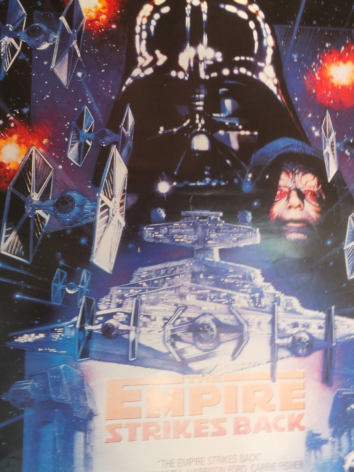 Vintage Movie Poster The Empire Strikes Back Special Edition 1997 1990s darth vader star destroyer wall art reprint cinema film memorabilia