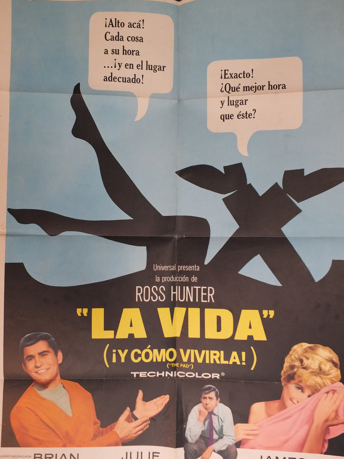 Original Vintage Movie Poster The Pad La Vida Loca Life and how to live it 1966 Spanish 1960s wall art US one sheet cinema film memorabilia