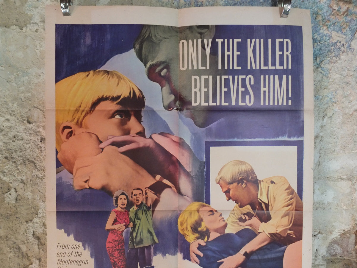 Original Vintage Movie Poster The Boy Cried Murder 1966 1960s wall art killer mystery crime thriller US one sheet cinema film memorabilia