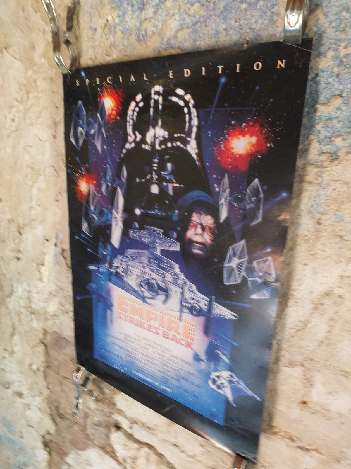 Vintage Movie Poster The Empire Strikes Back Special Edition 1997 1990s darth vader star destroyer wall art reprint cinema film memorabilia