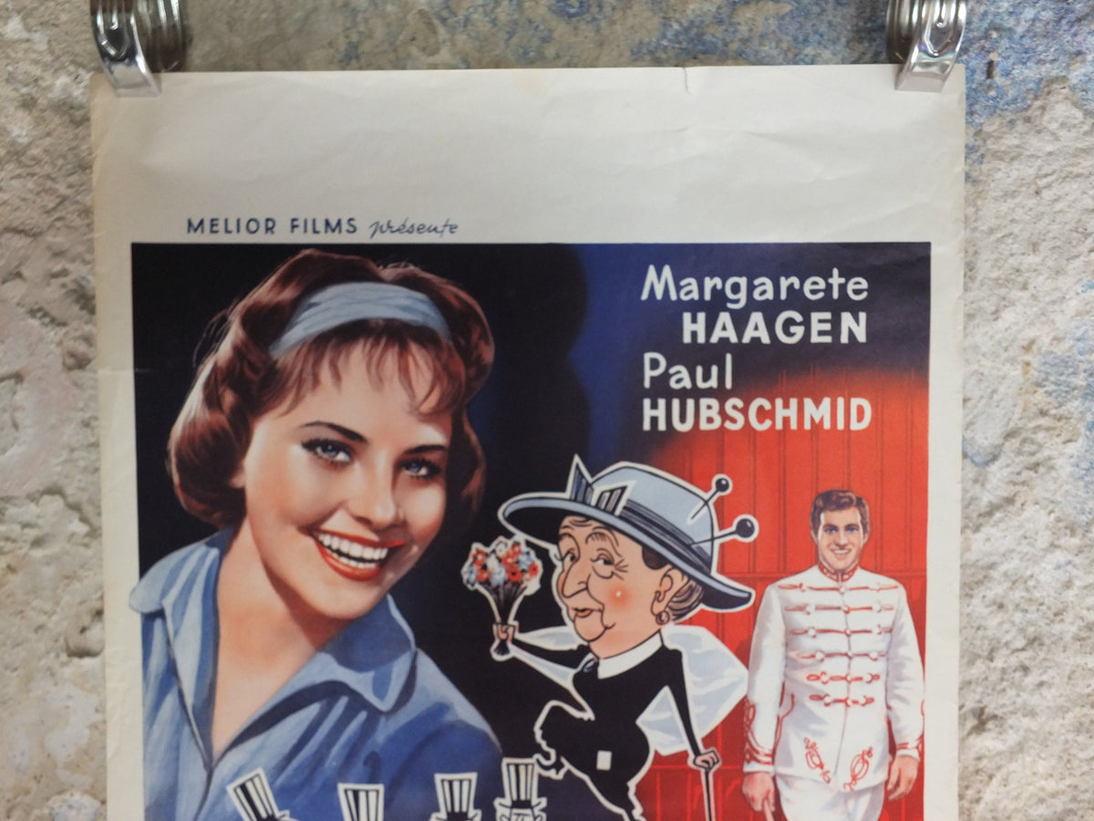 Original Vintage Belgian Movie Poster 1950s The Family Secret birthday mid century Fifties 50s wall art affiche de film