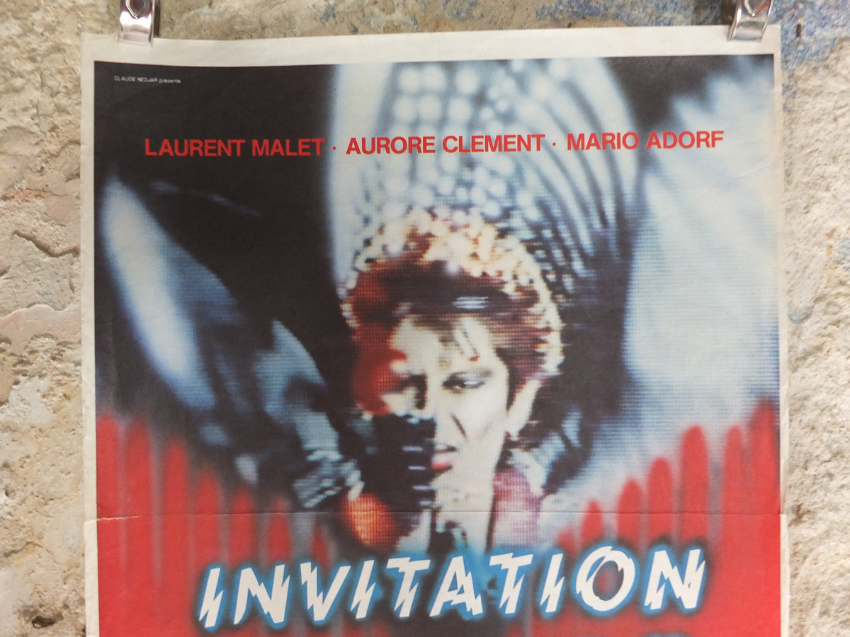 Original Vintage Belgian Movie Poster 1980s Invitation au voyage mid century Eighties 80s wall art affiche de film
