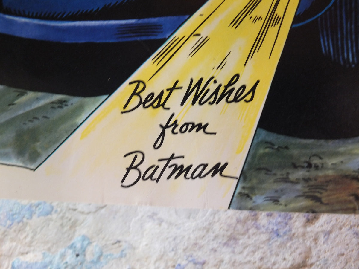 Original Vintage Comic DC Batman and Robin Batmobile Batcave hero superhero Carmine Infantino Adam West cartoon print wall art 1966 1960s