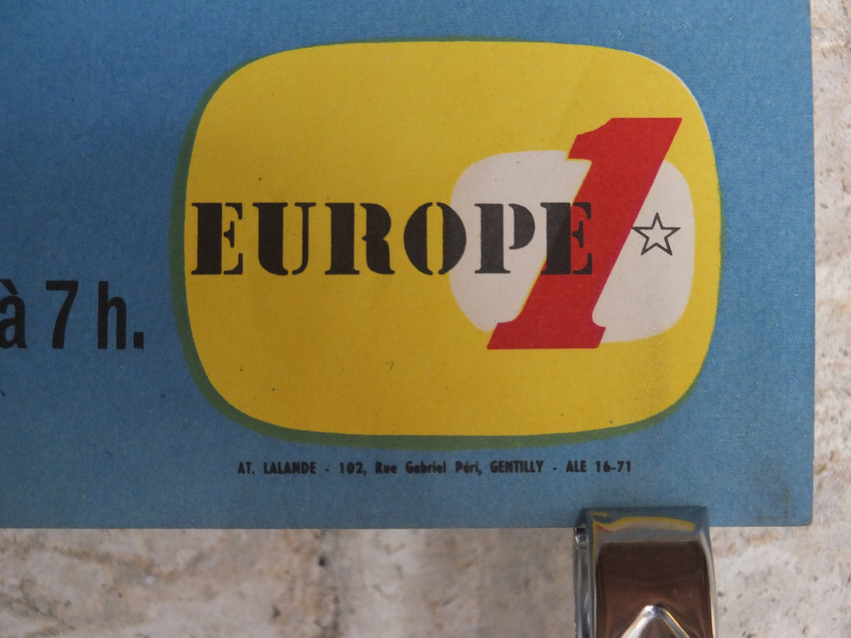 Original Vintage French Butagaz Propagaz gas poster advertising cylinder home heating Vernier industrial art wall interior design 1970s