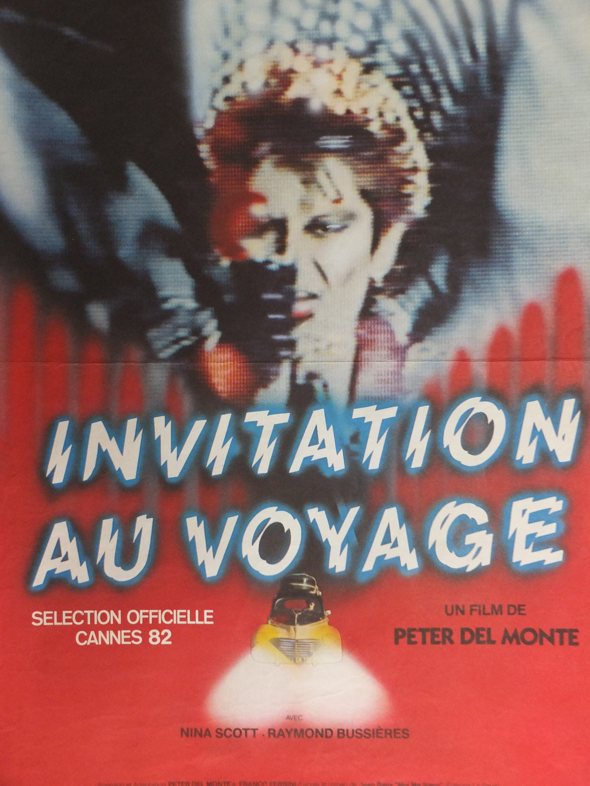 Original Vintage Belgian Movie Poster 1980s Invitation au voyage mid century Eighties 80s wall art affiche de film
