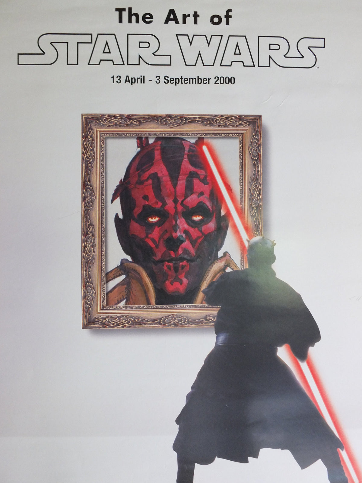Vintage Poster Barbican The Art of Star Wars 2000 Darth Maul Centre Gallery Exhibition London EC2 Lucasfilm wall art film memorabilia 2000s