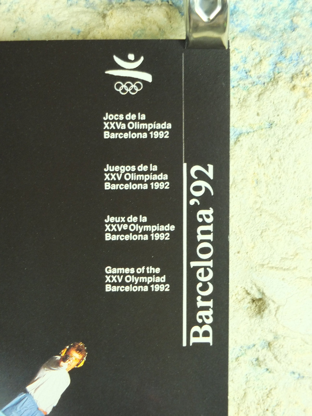 Original Vintage Olympic Spanish Barcelona 1992 Fencing Poster Swimming Track and Field Shooting Equestrian Olympiad sport wall art 1990s