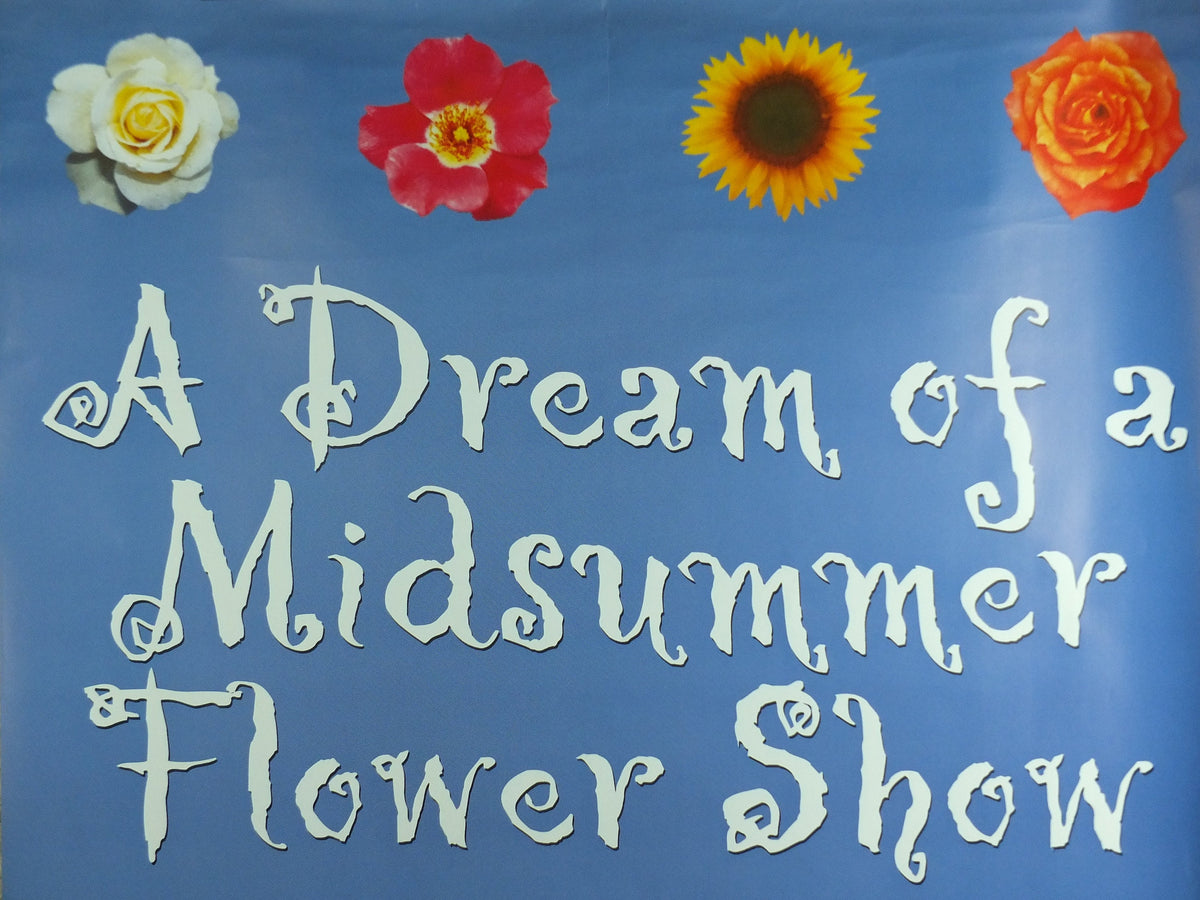 Original Vintage Regents Park Flower Show Poster Dream of a Midsummer Flower Show Garden botanical flora plants bloom 2000 wall art 2000s