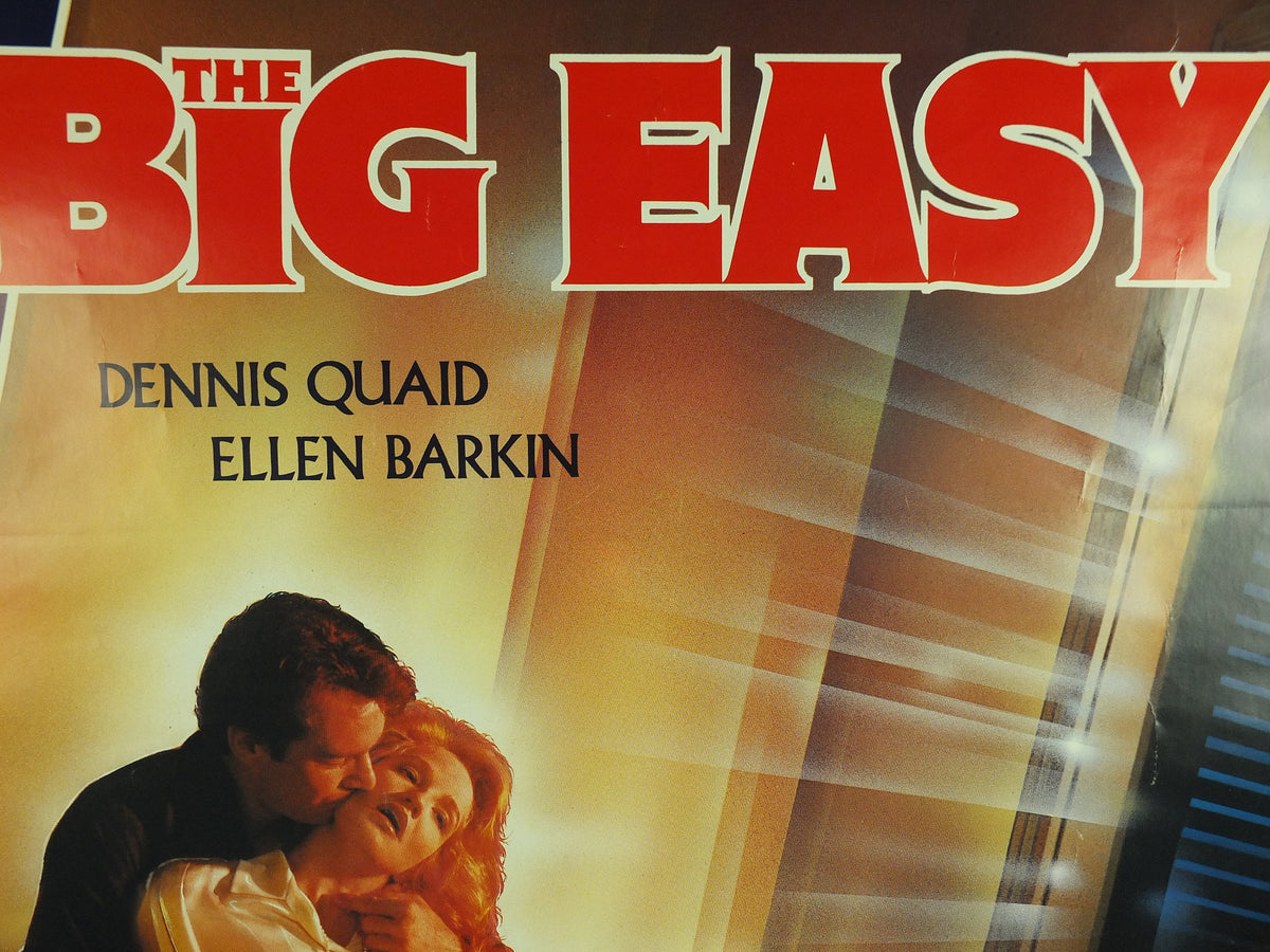 Original Vintage Italian Movie Poster The Big Easy Dennis Quaid Ellen Barker 1980 1980s wall art cinema film memorabilia