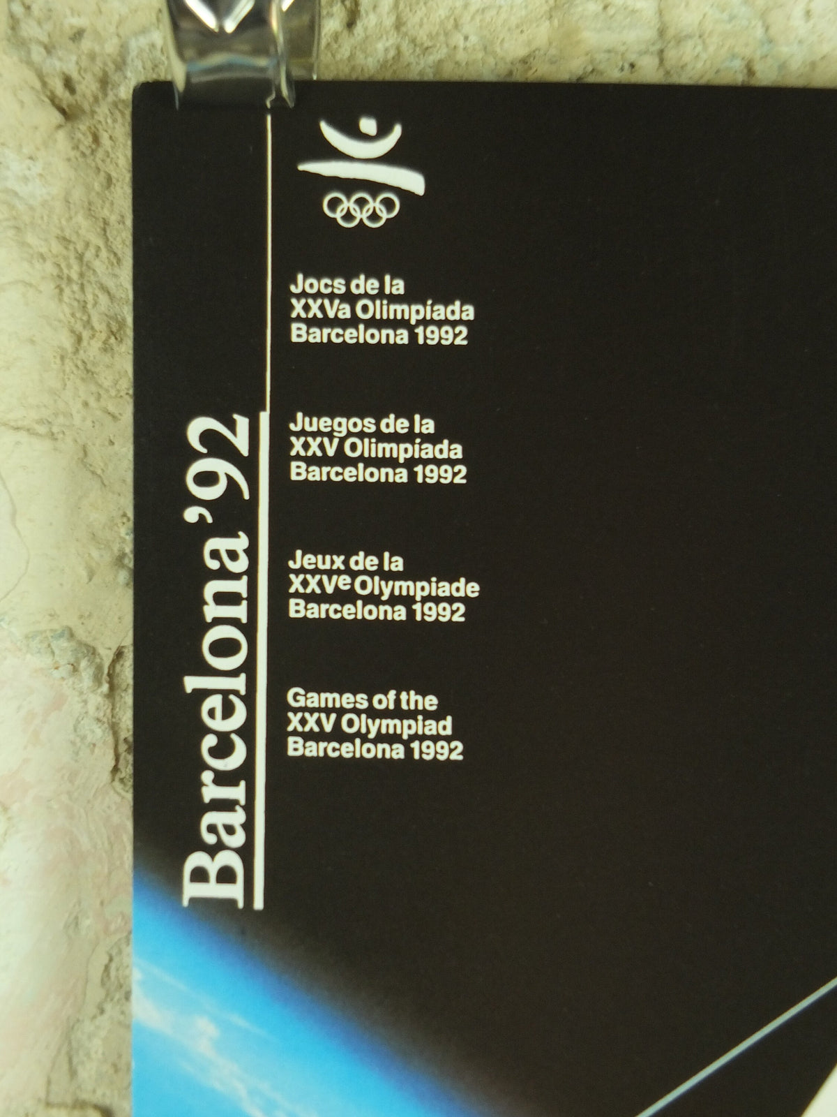 Original Vintage Olympic Spanish Barcelona 1992 Sailing Poster 470 yachting class match fleet race boat Olympiad sport wall art 1990s