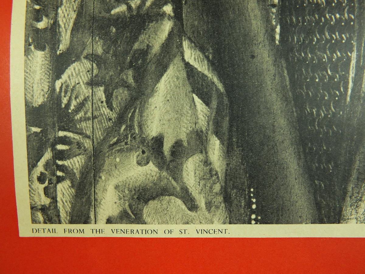 Original Vintage Royal Academy of Arts Poster Portuguese 800 - 1800 Nuno Goncalves St Vincent Portugal gallery exhibition wall art 1950s