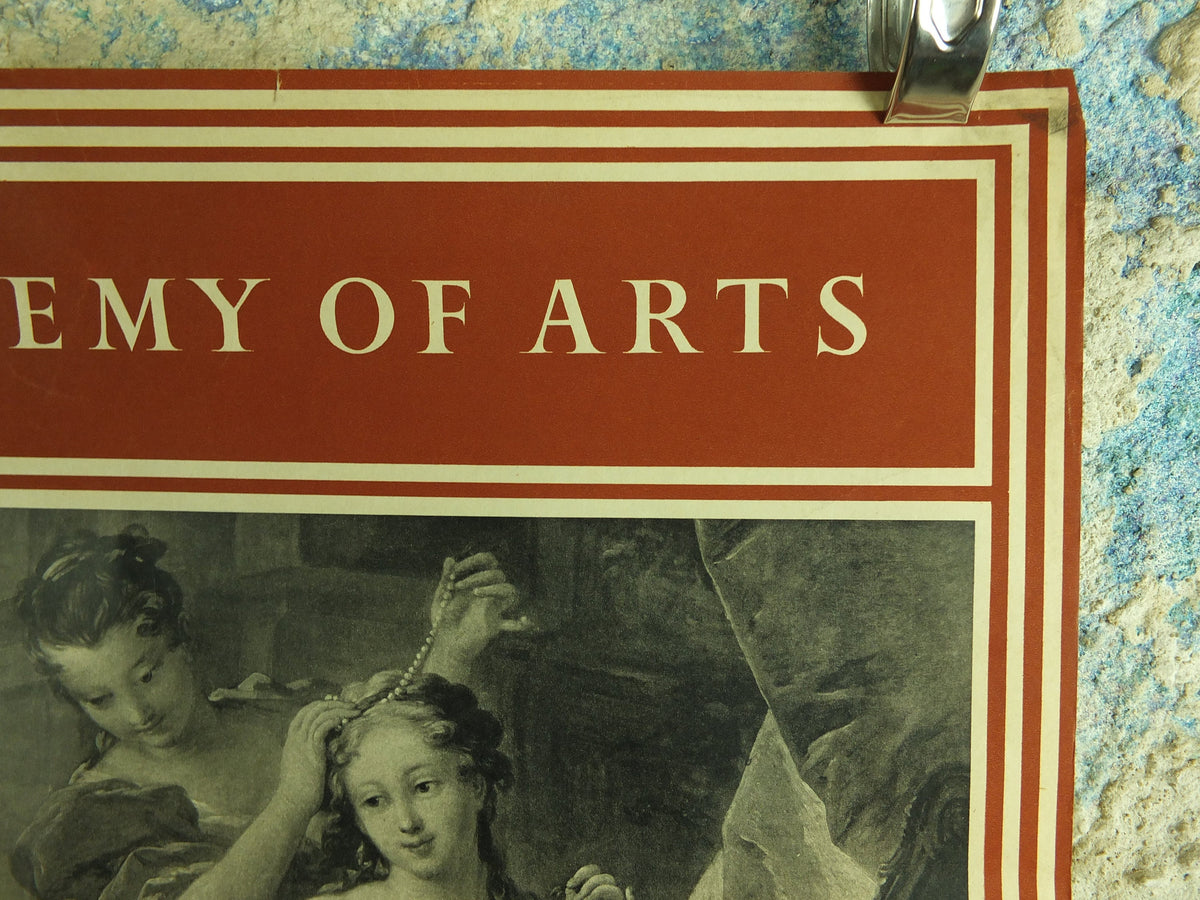 Original Vintage Royal Academy of Arts Poster Toilet of Venus European Masters of the 18C Francois Boucher gallery exhibition wall art 1950s